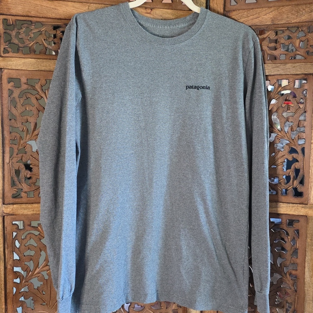 Patagonia Men's Long Sleeve Tee in Gray
